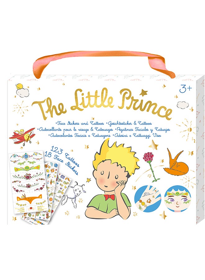 Avenir The Little Prince Face Stickers & Tattoos Set – 18 Reusable Face Stickers & 123 Tattoo Stickers | Easy to Apply & Remove | Kids Party, Dress-Up & Creative Play - Image 1
