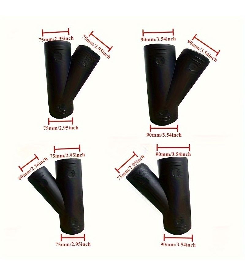 75Mm Diesel Heater Y Shaped Exhaust Outlet 3 Fittings Vehicle Camping RV Heating System Connector - Image 3