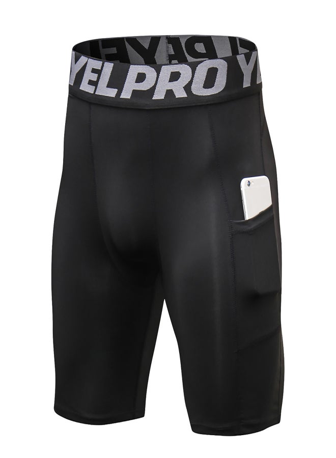 YEL PRO 4 Packs Men Compression Shorts Active Workout Underwear with Pocket - Image 5