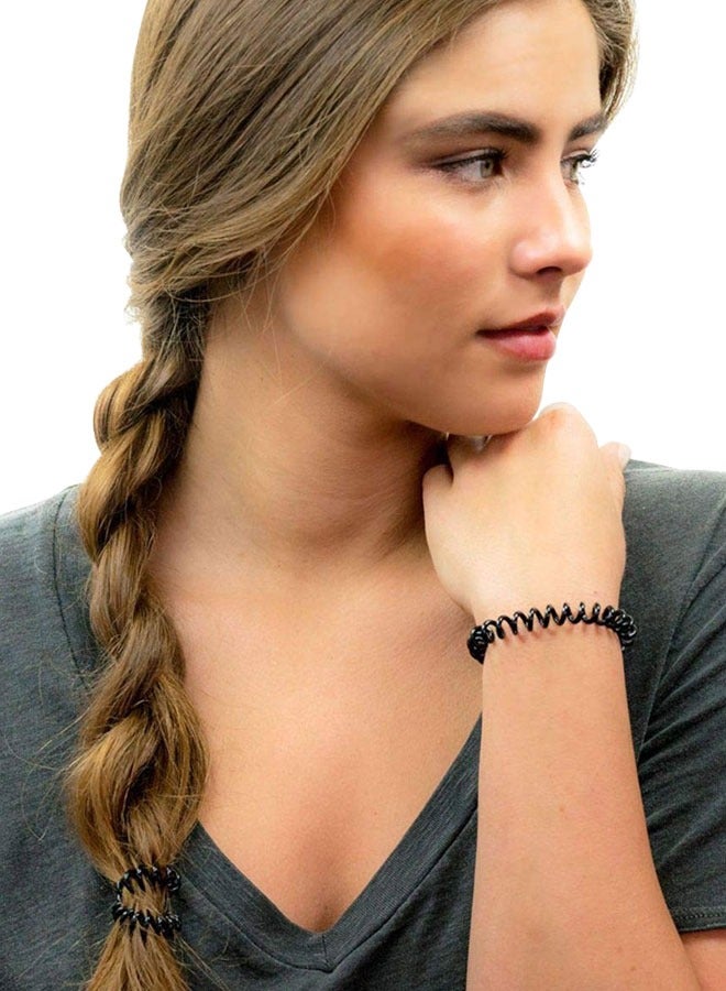 وهاواي 16pcs Spiral Hair Ties,No Crease Coil Hair Ties, Ponytail Hair Band Without Crease, No Pulling Hair, Strong Stretching Force Suitable For Women With Thick Thin Hair - Image 4