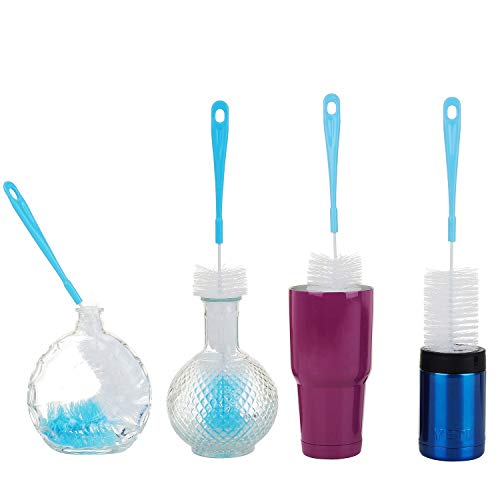 SWAB Long Bottle Cleaning Brush of Nylon 16" Extra Long x 2.17" (01 Pcs,Multicolour) Extra Wide Cleaner for Washing Decanter, Thermos, Water Bottle Brush Washer - Image 5