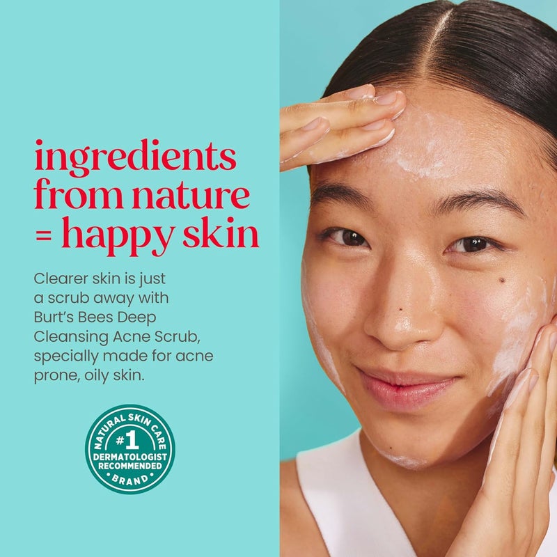Burt's Bees Natural Acne Solutions Deep Cleansing Acne Scrub with Salicylic Acid and CICA - 4 oz - Image 5