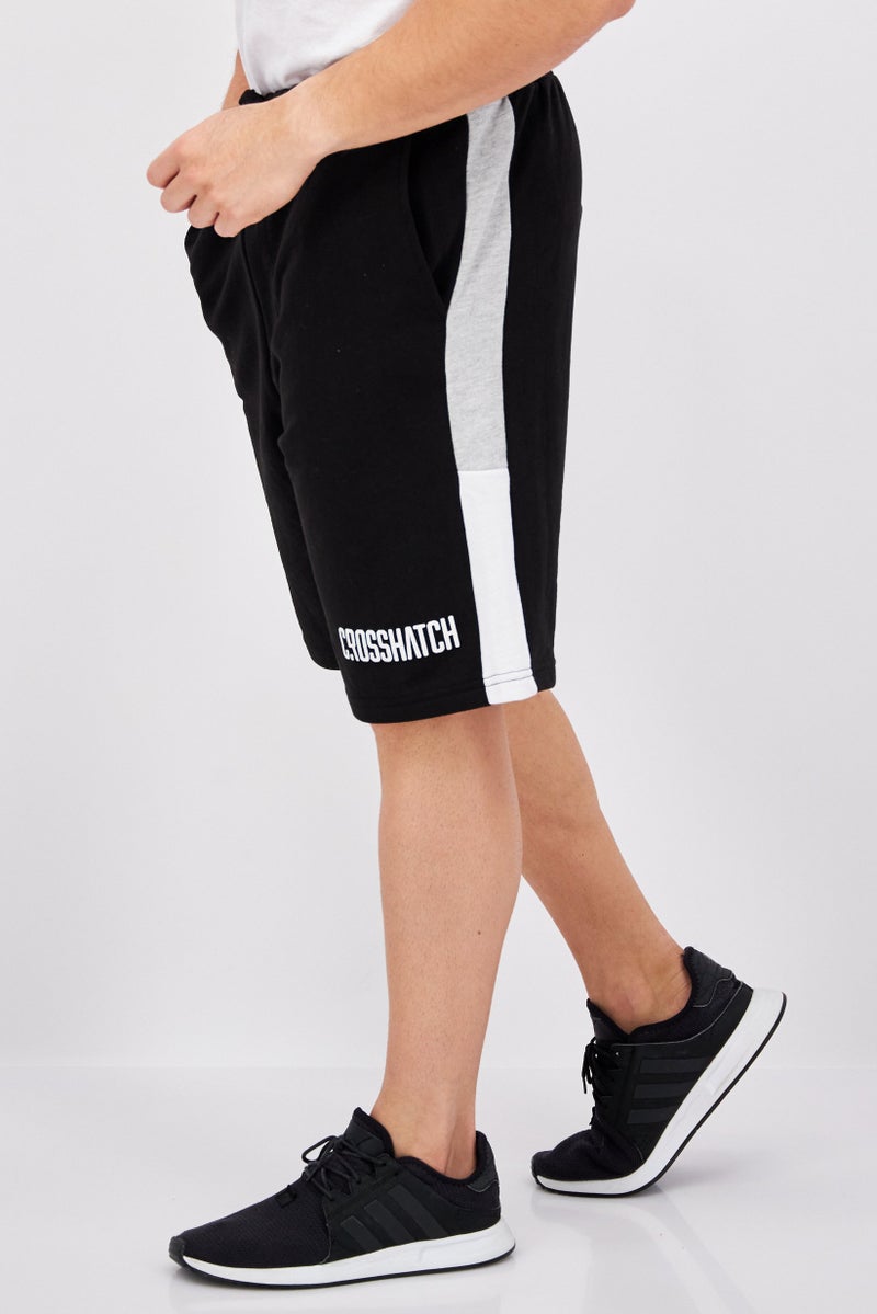 CROSSHATCH Men Sportswear Fit Plain Training Shorts, Black Combo - Image 4