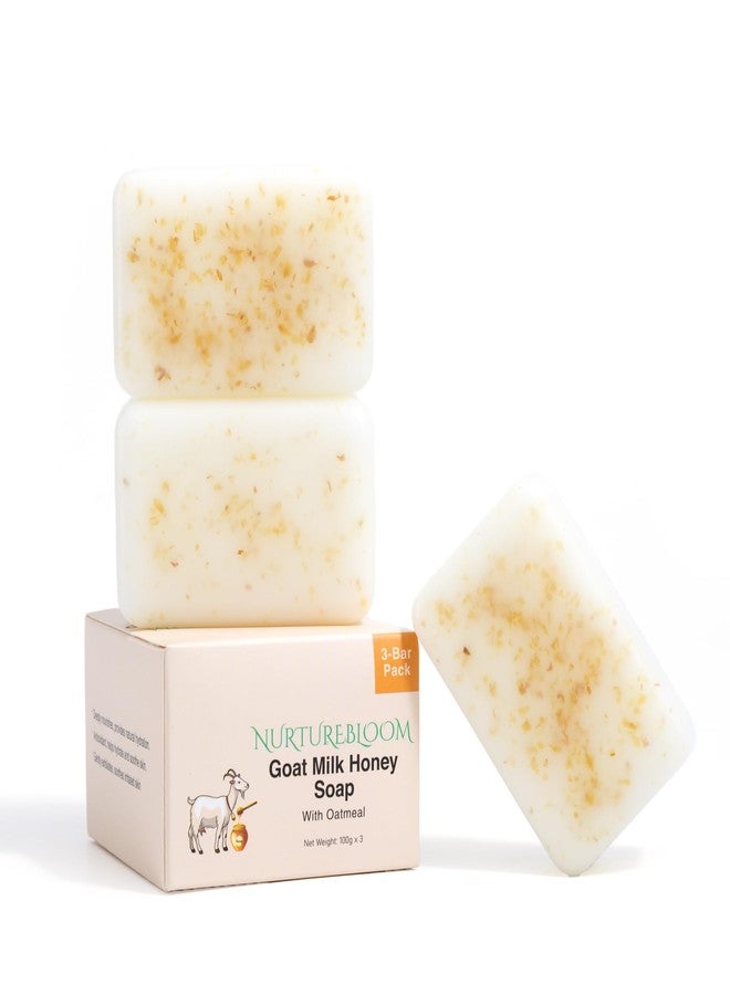 NURTUREBLOOM Goat Milk Honey Soap with Oatmeal for Sensitive Skin - Image 1