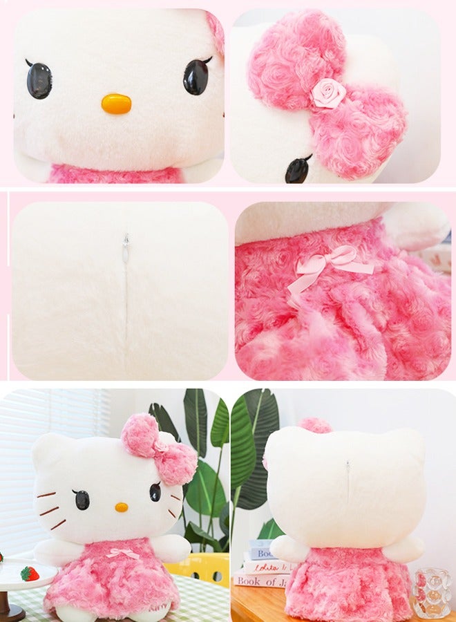 50cm Cartoon Pink Floral Skirt Hello Kitty Plush Doll Plush Toy Room Decoration Soft Doll Suitable for Children Gift Party Gift  - Image 3