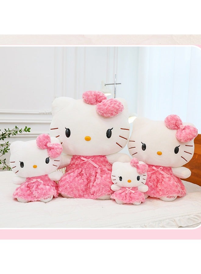 50cm Cartoon Pink Floral Skirt Hello Kitty Plush Doll Plush Toy Room Decoration Soft Doll Suitable for Children Gift Party Gift  - Image 4