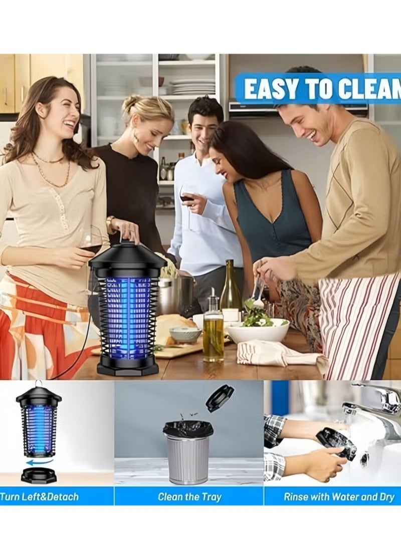 Daxiongmao Flying Insects Killer The Best Buggs Zapper Mosquitos And Fly's Trap Indoor And Outdoor Use Kills Flying Insects With 18W UV Light And 3800V Electric Shock - Image 5