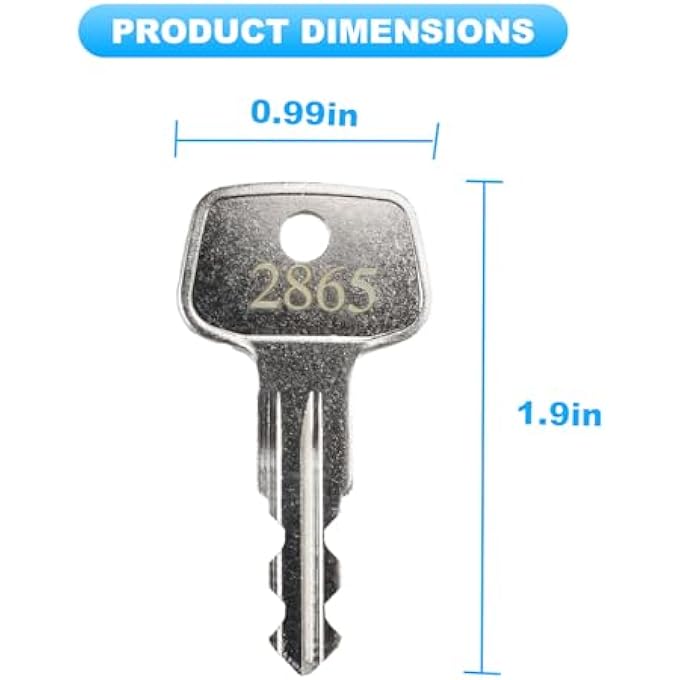 rayihni 2865 X-Cargo Roof Rack Key,X-Cargo Luggage Roof Key Karrite Ski Bike xcargo Carrier Skyline Sportrack XL,Replacement Keys for Sears XCargo Karrite SportRack Carriers(Code 2865-2 Pack) - Image 2