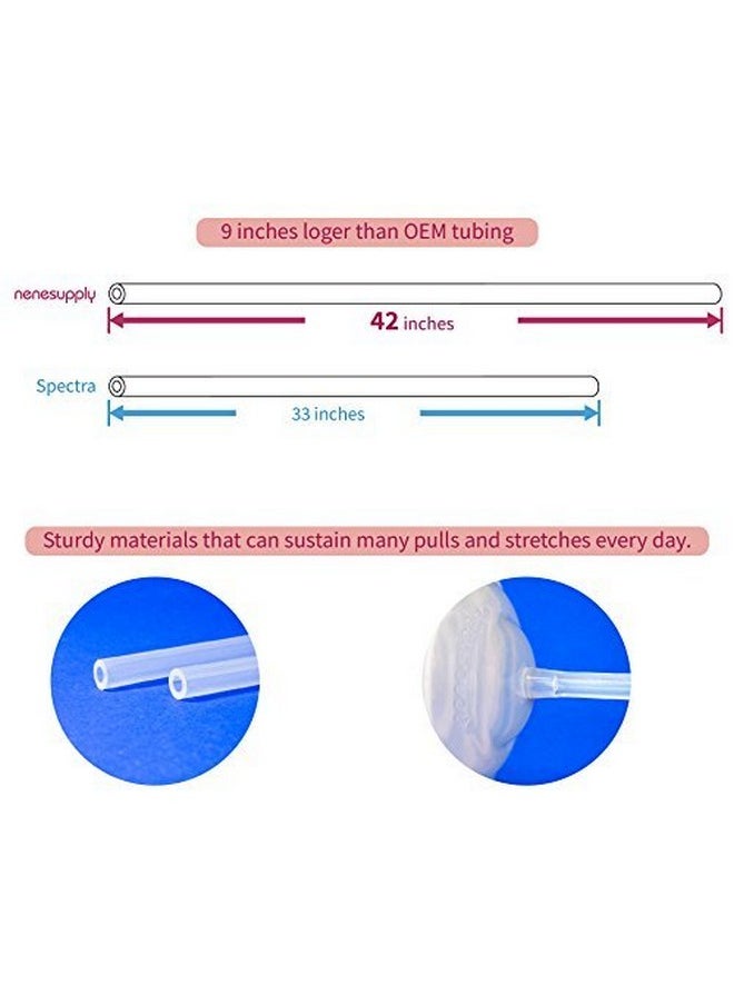 NENESUPPLY Tubing Compatible With Spectra S2 Spectra S1 Spectra 9 Plus Replace Spectra Tubing Ameda Tubing Avent Tubing Replace Spectra Pump Parts Replace Spectra S2 Accessories  - Image 3