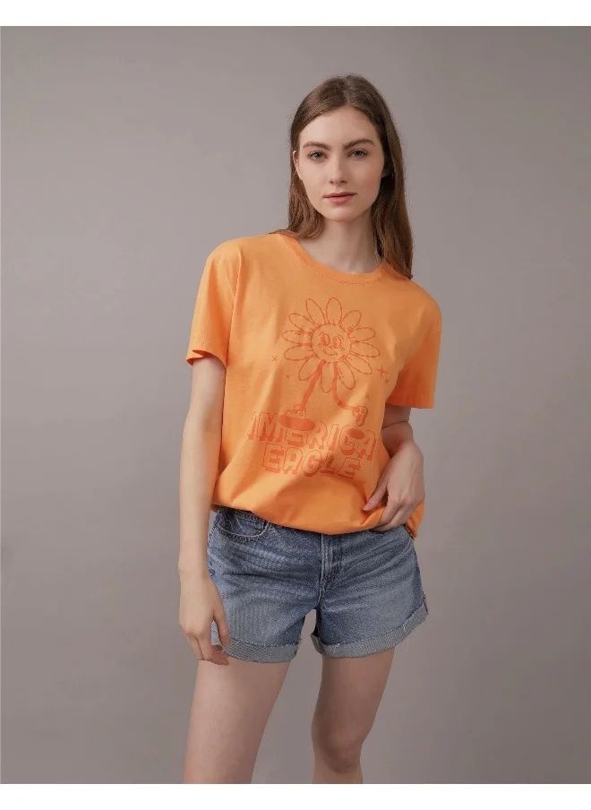 امريكان ايجل Crew Neck Boyfriend T-Shirt