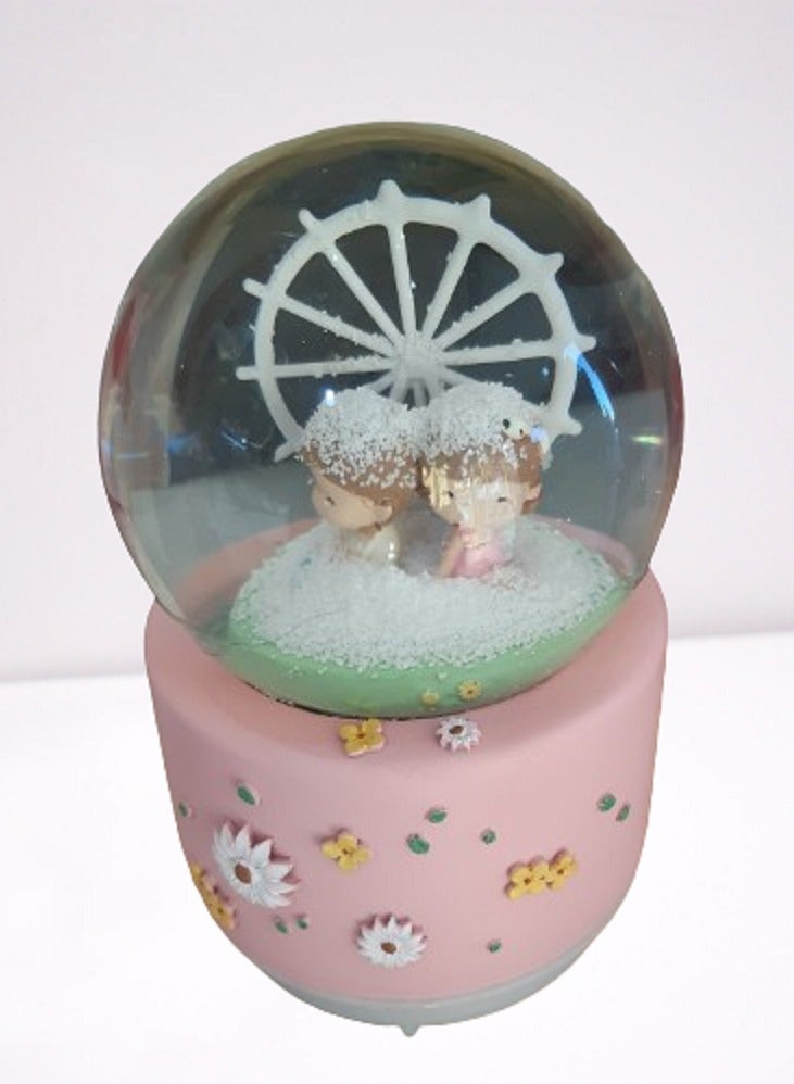 Crystal Snow Globe for Valentine's Day and Birthday with Color Changing, Gifts for Girls on Christmas, Birthday, Home Party - Image 1