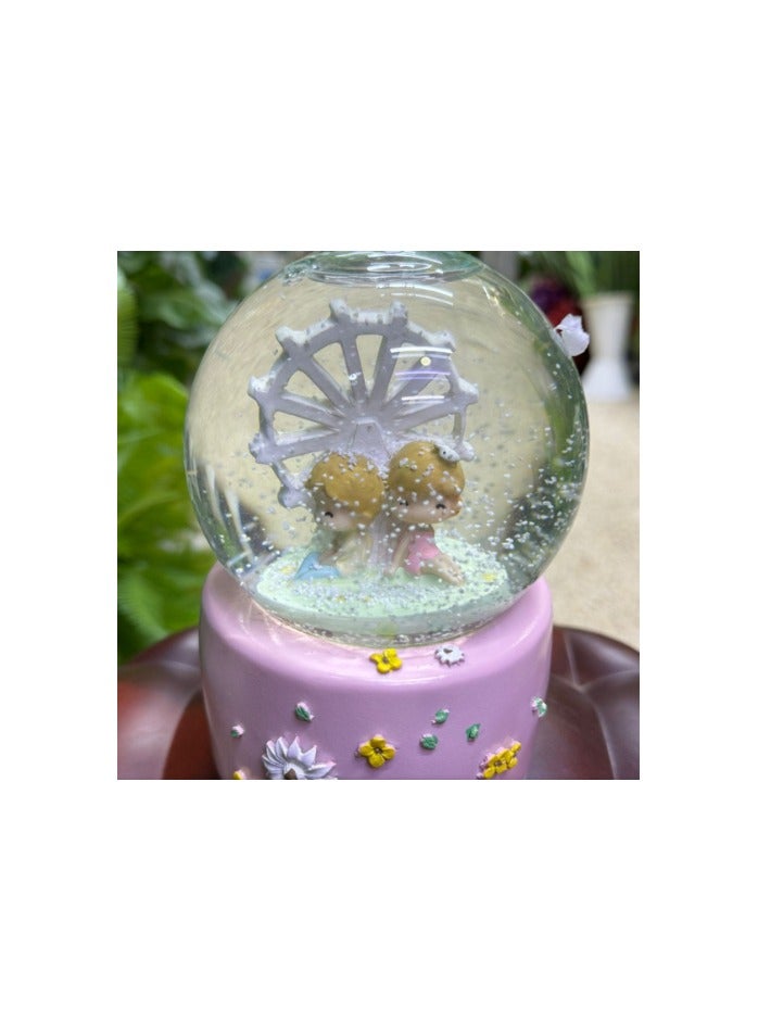 Crystal Snow Globe for Valentine's Day and Birthday with Color Changing, Gifts for Girls on Christmas, Birthday, Home Party - Image 3