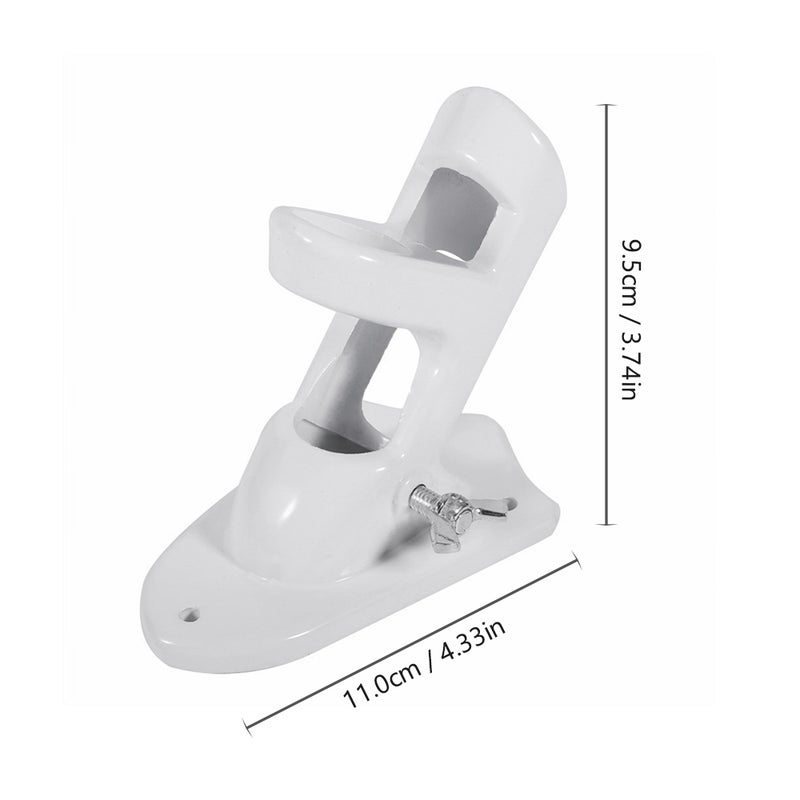Flag Pole Holder Two Positions Flag Pole Mounting Bracket 1 Inch Inner Diameter Aluminum Alloy Flag Holder with Hardware - Image 5