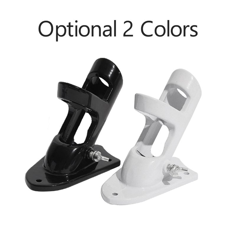 Flag Pole Holder Two Positions Flag Pole Mounting Bracket 1 Inch Inner Diameter Aluminum Alloy Flag Holder with Hardware - Image 4