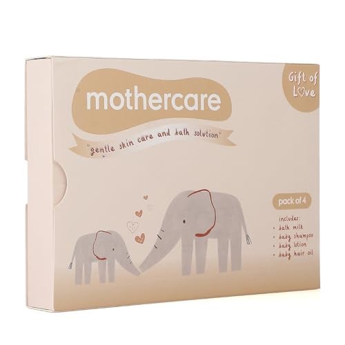Mothercare Gift Set for Babies | Baby Gift Box (Pack of 4, 100ml Each) | Bath Milk, Baby Lotion, Baby Hair Oil & Baby Shampoo - Image 3