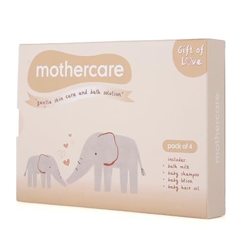 Mothercare Gift Set for Babies | Baby Gift Box (Pack of 4, 100ml Each) | Bath Milk, Baby Lotion, Baby Hair Oil & Baby Shampoo - Image 4
