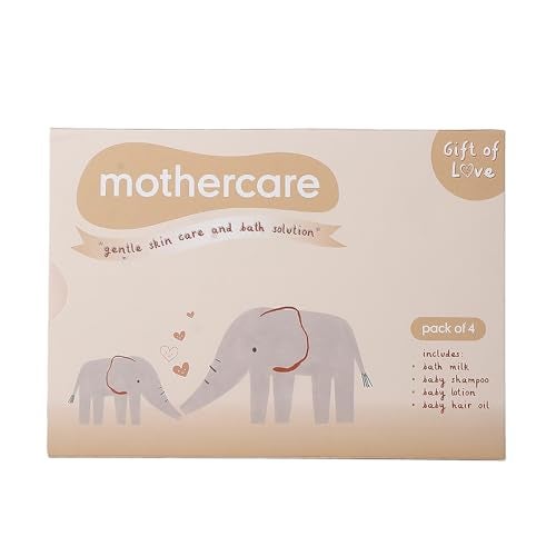 Mothercare Gift Set for Babies | Baby Gift Box (Pack of 4, 100ml Each) | Bath Milk, Baby Lotion, Baby Hair Oil & Baby Shampoo - Image 2