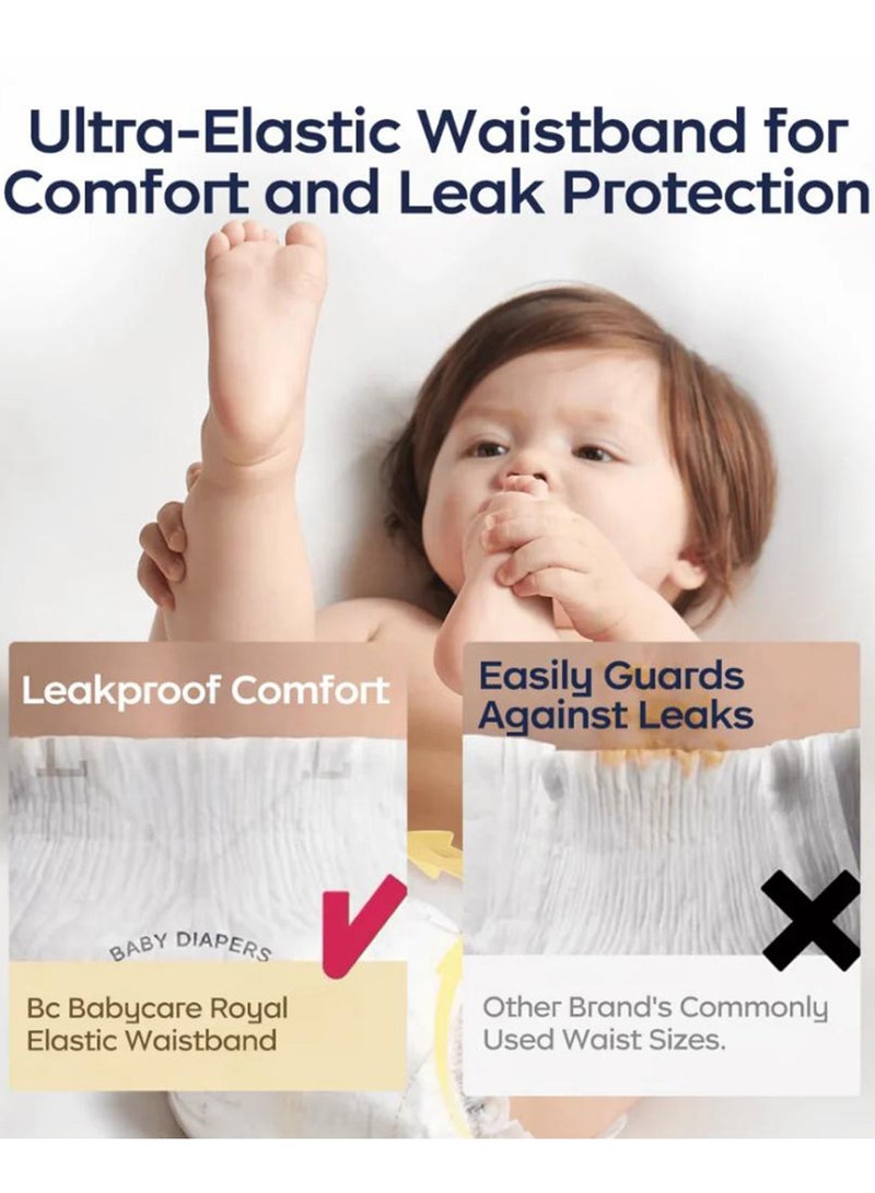 Babycare - Royal Baby Diaper Pants, Size 5 (12–17 Kg), Pack of 2 (64 Pieces), BPA-Free, Non-Toxic, Ultra-Absorbent, Leak-Proof, Soft and Breathable, Stretchable Waistband, Hypoallergenic, Pull-Up Style, Comfortable Fit, Ideal for Toddlers, Long-Lasting Dryness, Gentle on Skin, Easy to Wear