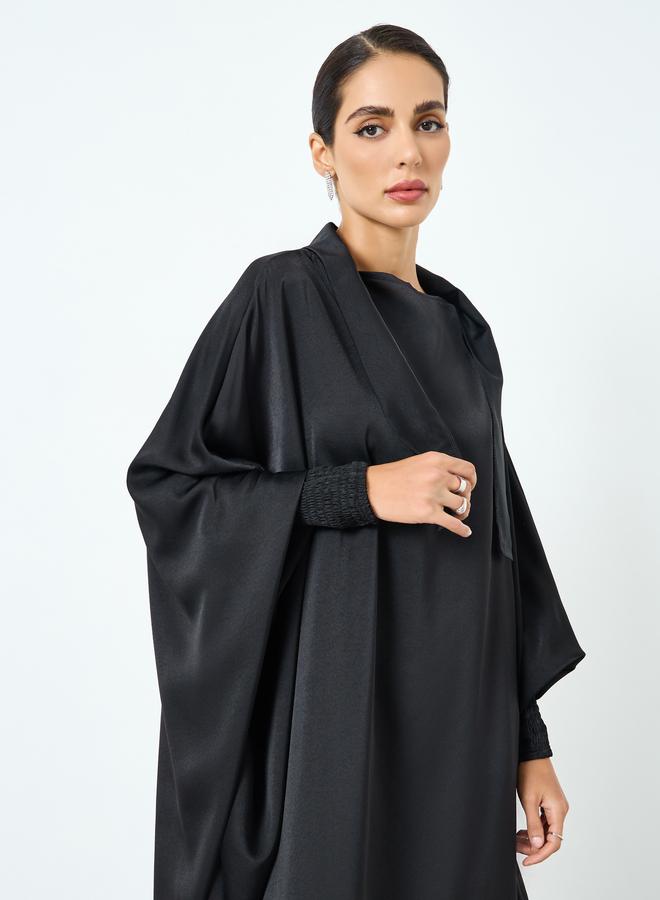 Take Two Women Black Kimono Sleeve Abaya - Image 2