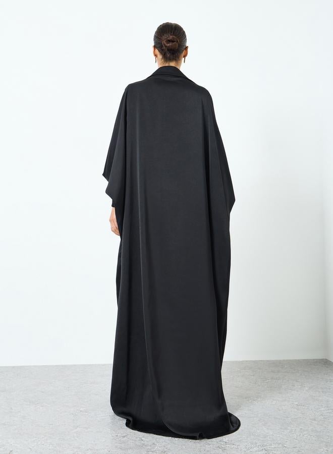 Take Two Women Black Kimono Sleeve Abaya - Image 5