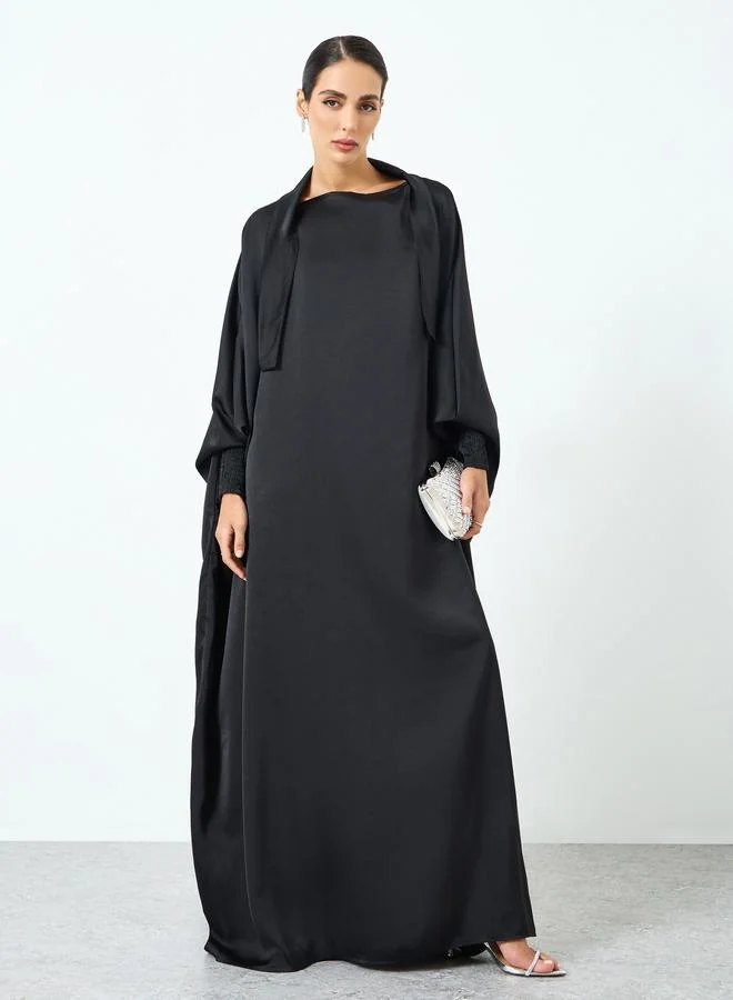 تايك تو عباية بأكمام كيمونو