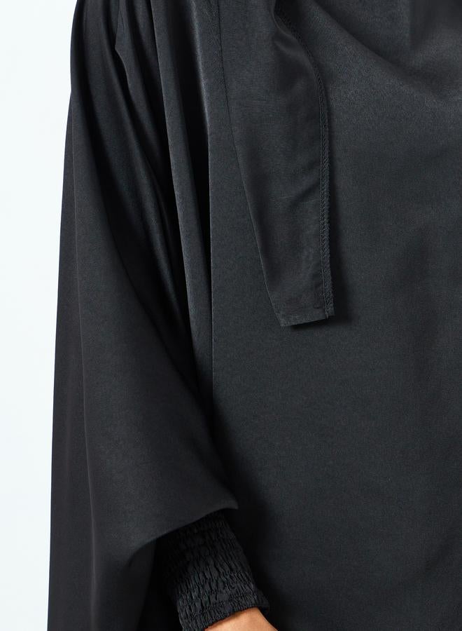 Take Two Women Black Kimono Sleeve Abaya - Image 4