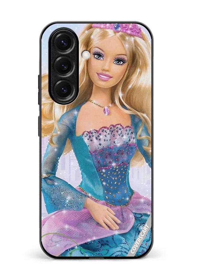 VR CREATIVE Protective Case Cover For Samsung Galaxy S25 Blue Barbie Design Multicolour