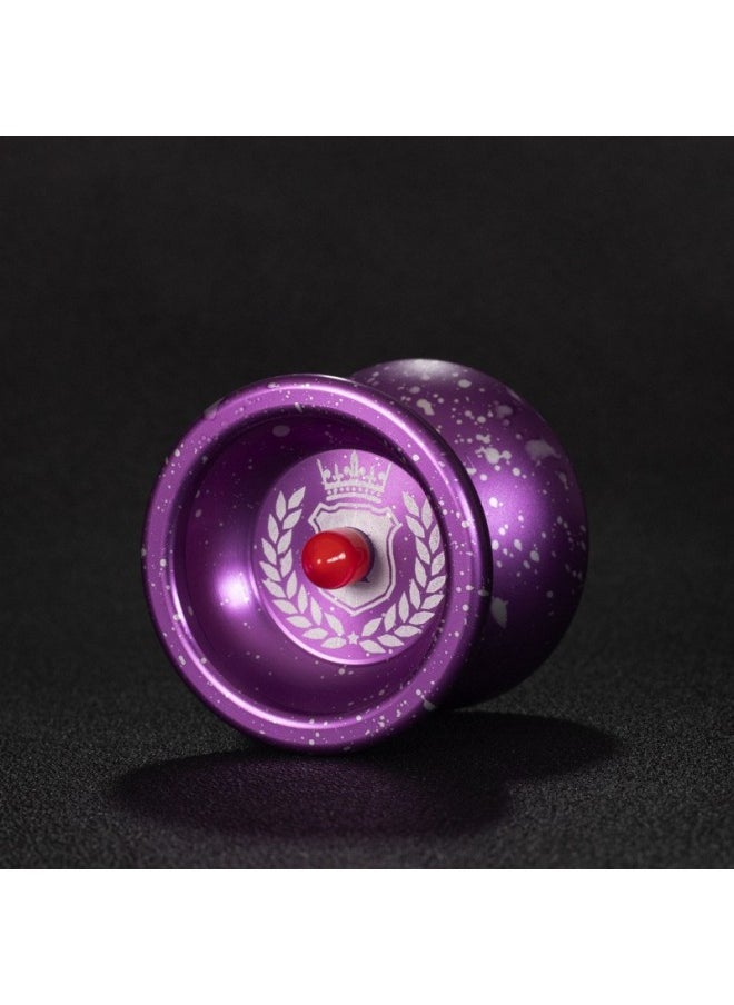 专业悠悠球比赛专用溜溜球雪花合金儿童新手高级yoyo球超长睡眠2a-颜色:皇冠紫点-规格:默认  - Image 1