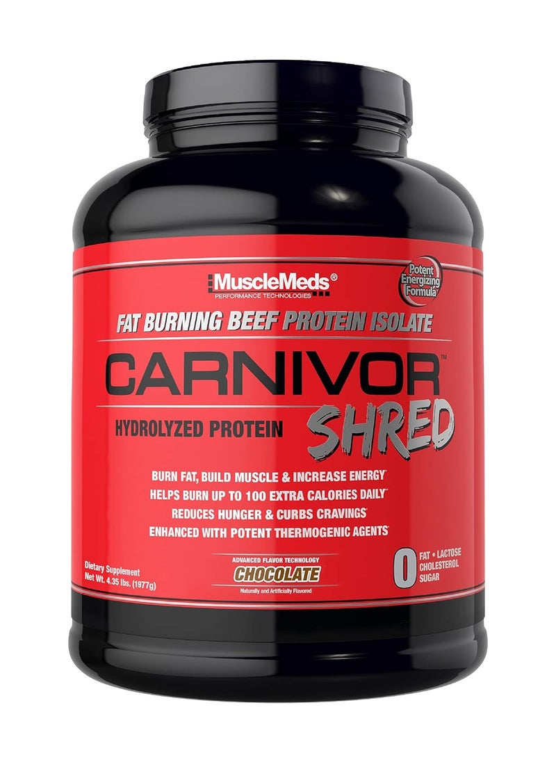 MUSCLEMEDS Carnivor Hydrolyzed Protein Shred 1977g Chocolate Flavor  - Image 1