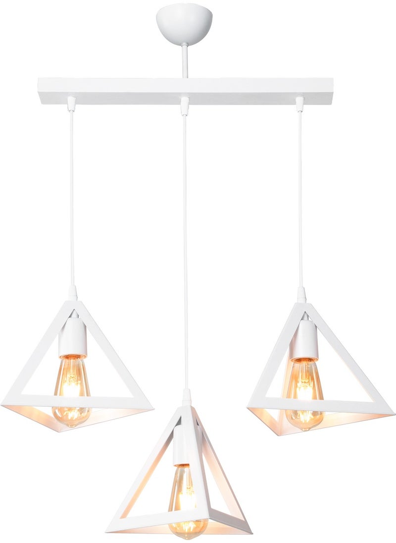 Ag Light Design - White Pendant Lamp Chandelier Hallway Living Room Bedroom Kitchen Lamp - Image 1