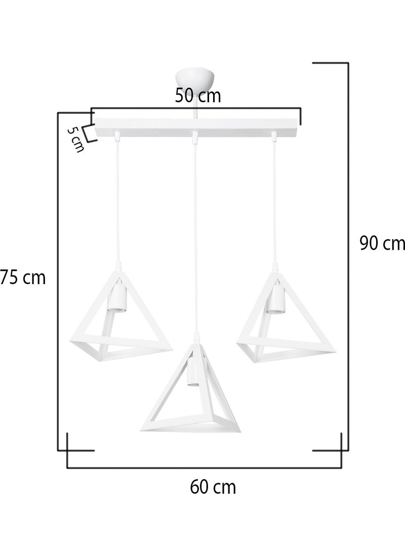 Ag Light Design - White Pendant Lamp Chandelier Hallway Living Room Bedroom Kitchen Lamp - Image 1