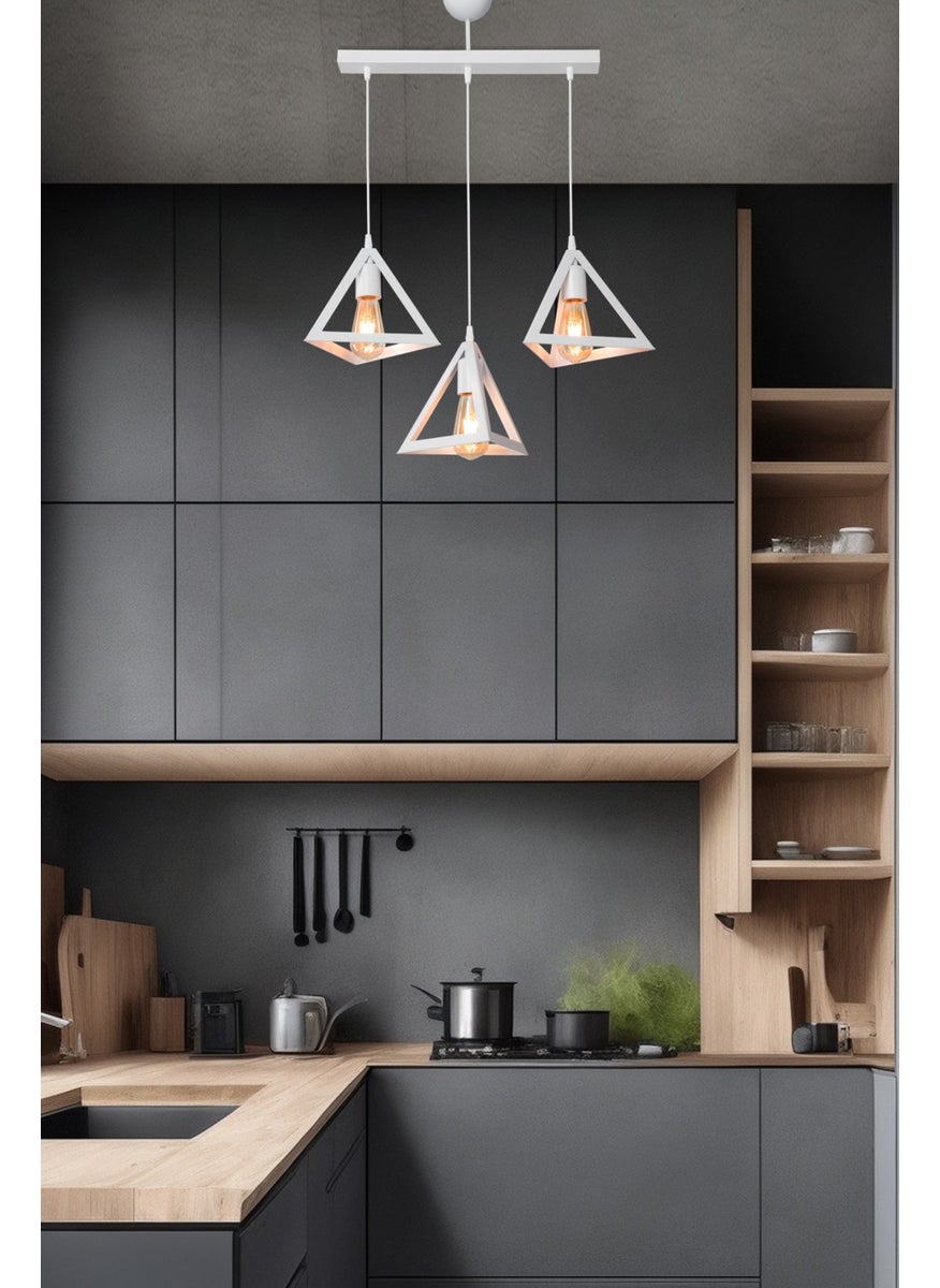 Ag Light Design - White Pendant Lamp Chandelier Hallway Living Room Bedroom Kitchen Lamp - Image 1