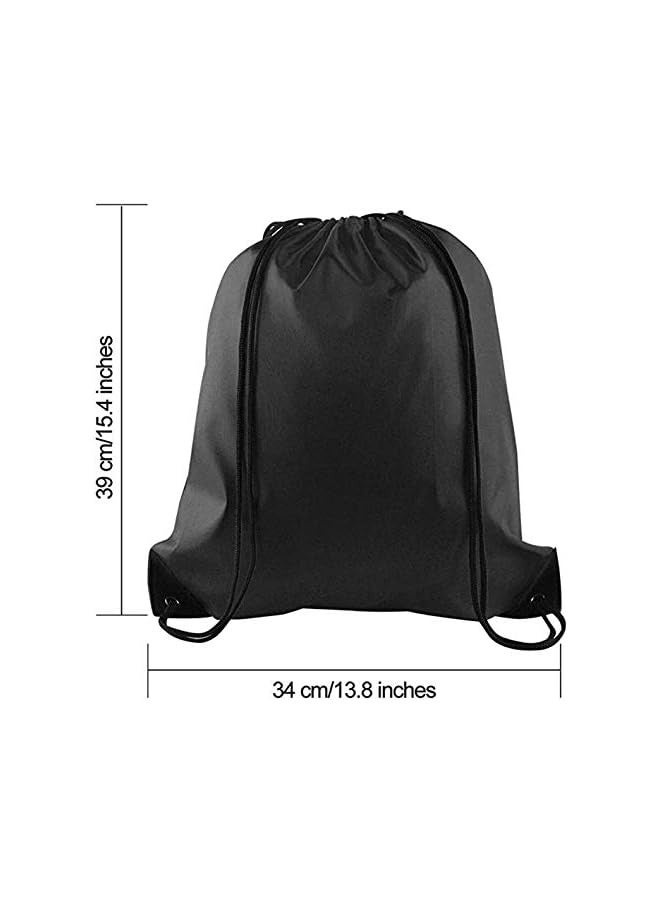 SHOWAY 2 Pack Drawstring Backpack Bag Tote Sack Bag Cinch Gym Bags for Gym Sport or Travel Storage - Image 5