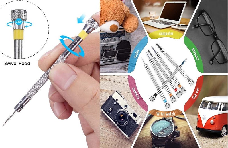 DIY Crafts DIY Crafts Style No # 2, Set, 20 Pcs Pen-Shape Magnetic Precion Multi Use Screwdriver Set for Office Household DIY Assortment Kit with (Style No # 2, Set)  - Image 4