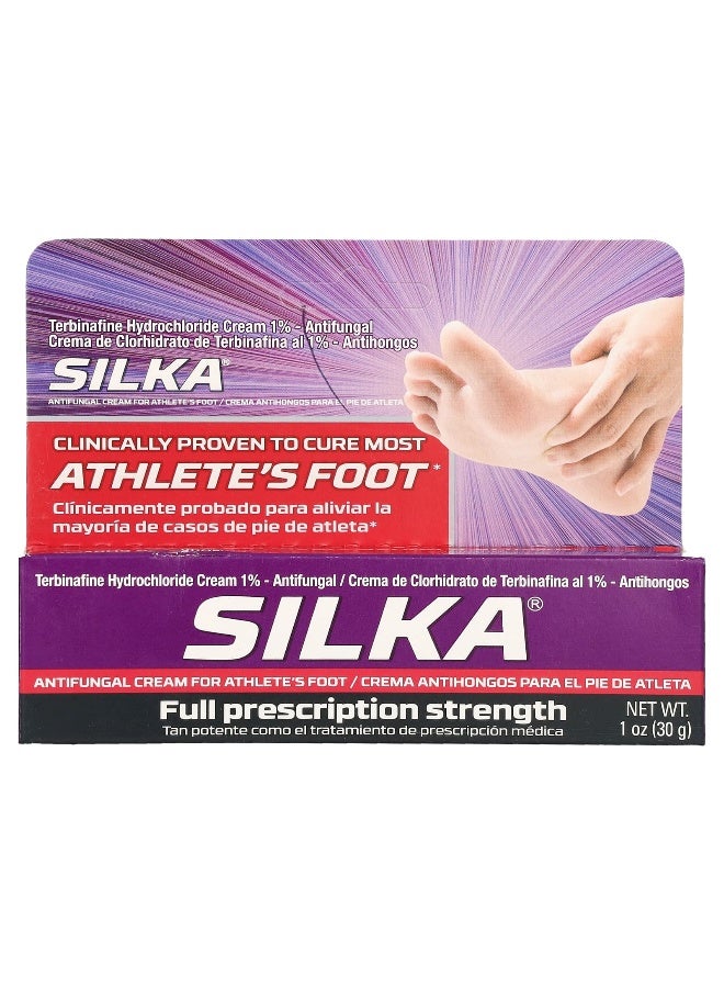 Silka سيلكا، كريم مضاد للفطريات لقدم الرياضي، قوة وصفة كاملة، 1 أونصة (30 جرام) - Image 2