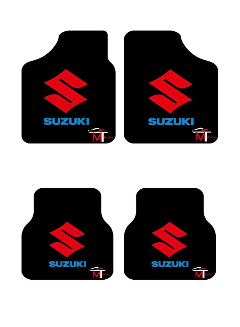 Mat Set for Cars, High-Quality Materials, Waterproof, Anti-Slip, Easy to Clean (Compatible with Suzuki)