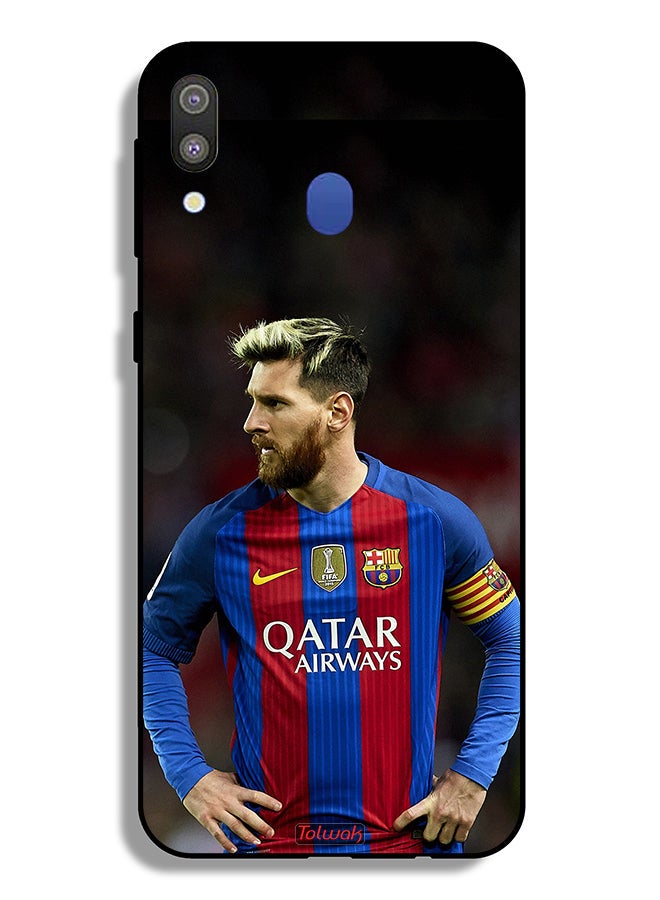 Tolwak Samsung Galaxy M20 Protective Case Cover Messi Barcelona - Image 2