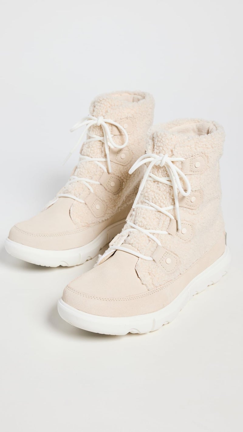 Sorel Women's Explorer Next Joan Cozy Boots - Bleached Ceramic, Sea Salt - Size 10 - Image 5