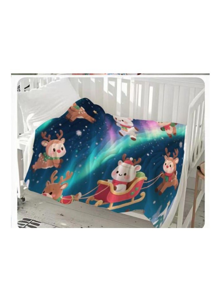 عام بطانية رقيقة من الفانيلا الكرتونية للأطفال أو الطلاب (دافئة ومريحة ومناسبة للنوم والألعاب) 100 سم * 150 سم - 762 - Image 3