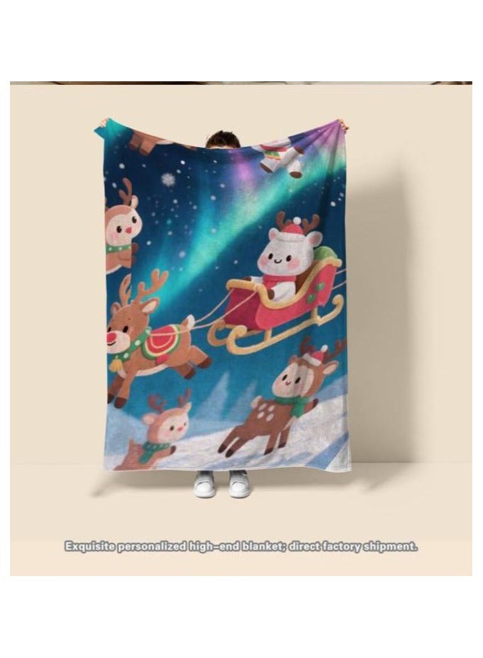 عام بطانية رقيقة من الفانيلا الكرتونية للأطفال أو الطلاب (دافئة ومريحة ومناسبة للنوم والألعاب) 100 سم * 150 سم - 762 - Image 4