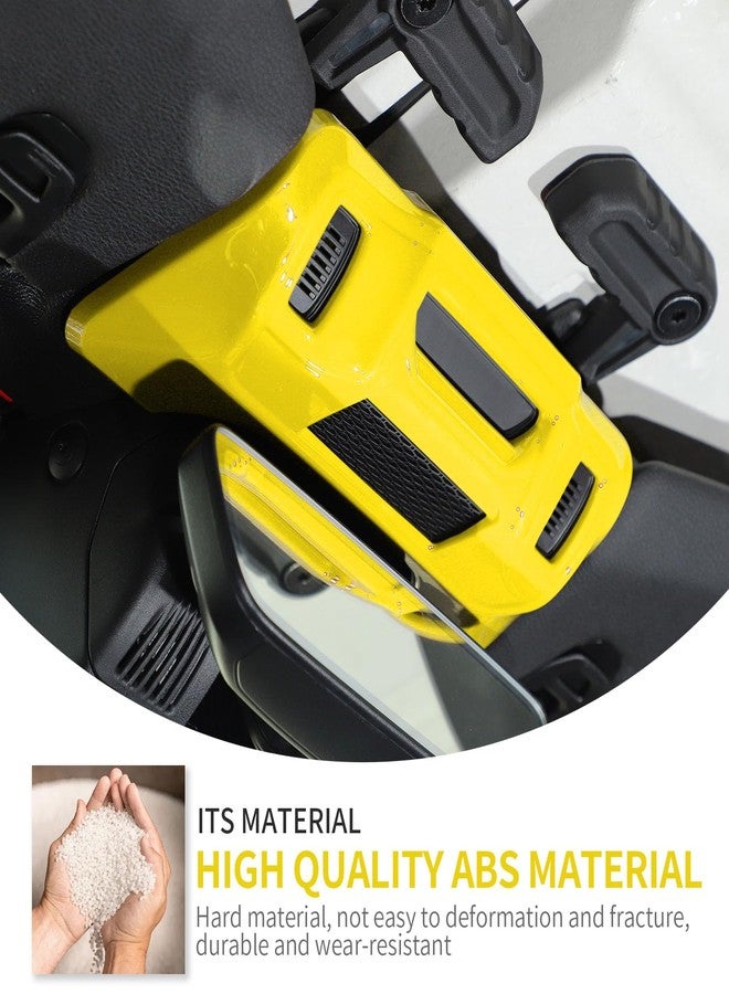 Linskip One-Touch Roof Panel Trim Compatible with 2024 2025 Jeep Wrangler JL 4XE & Gladiator JT, Overhead Feature Decor Cover for Jeep Wrangler Interior Accessories(Yellow) - Image 3
