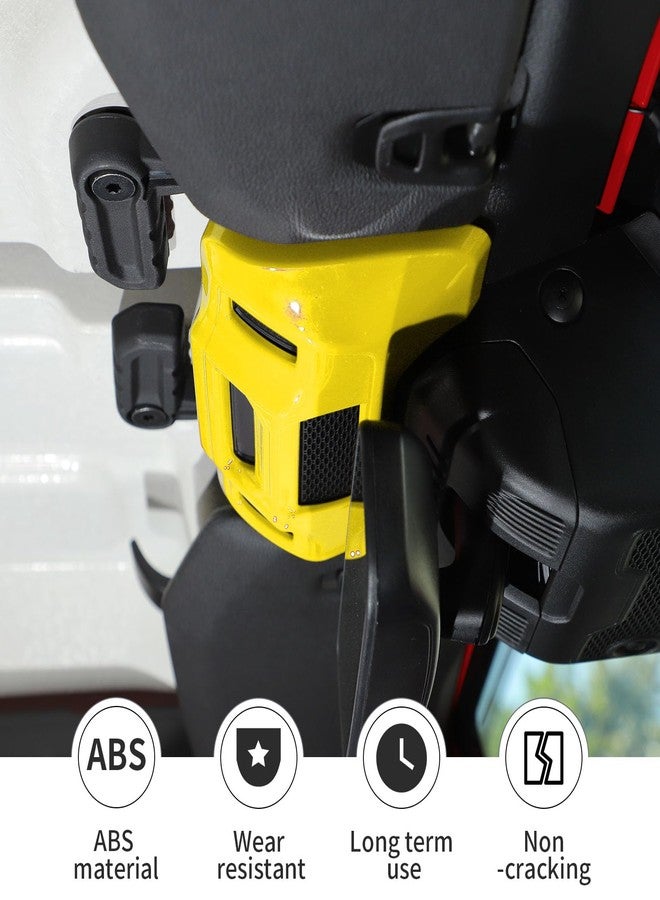 Linskip One-Touch Roof Panel Trim Compatible with 2024 2025 Jeep Wrangler JL 4XE & Gladiator JT, Overhead Feature Decor Cover for Jeep Wrangler Interior Accessories(Yellow) - Image 2