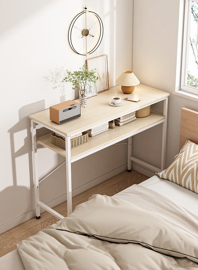 طماطم كرزية طاولة كونسول ضيقة، طاولة مدخل صغيرة ذات مستويين، طاولة أريكة مع قضيبين للدعم، طاولة أريكة، طاولة جانبية رفيعة، طاولة عرض لغرفة المعيشة، الرواق، غرفة النوم، البهو، 100 طول × 30 عرض × 93 ارتفاع - Image 3