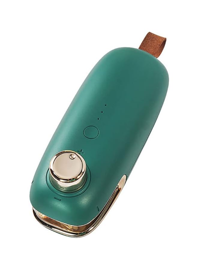 Raxoom Rechargeable Vacuum Sealer Cutting Machine Mini Portable Hand Pressure Heat Sealer Plastic Bag Snack Sealer Sealing Clip Sealer Home Office Gadgets (Green) - Image 1