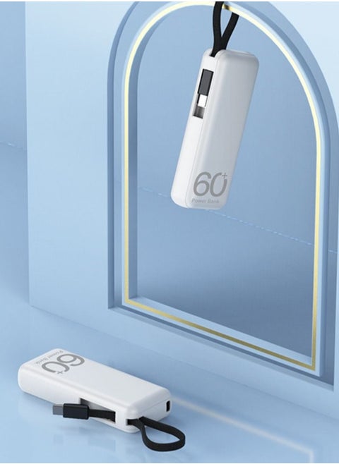 Mini Power Bank 5000mAh, 10W Fast Charge Cell Phone Battery Pack, Dual Output External Battery Compatible with iPhone
