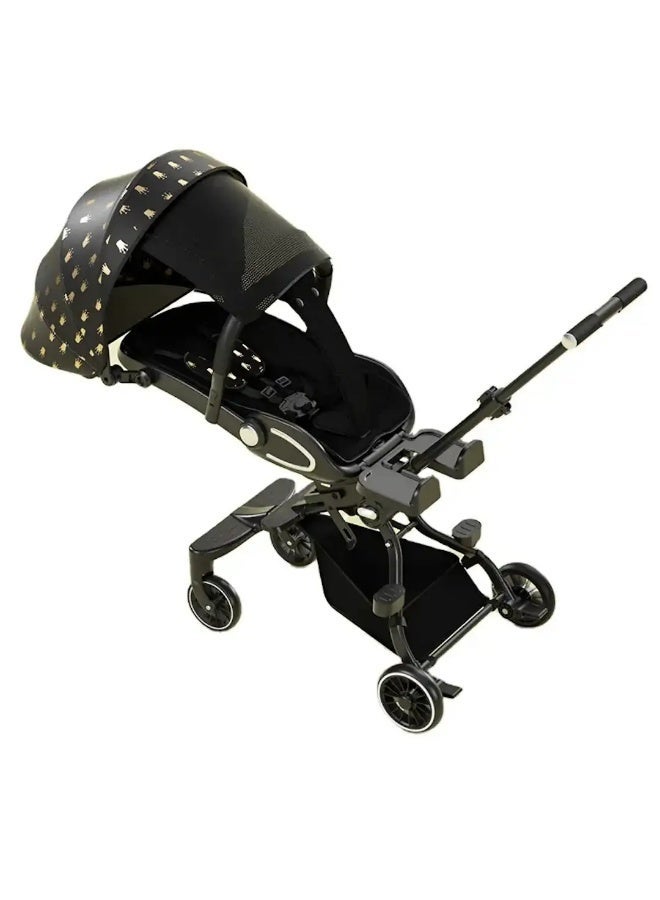 3-in-1 Versatile Baby Stroller, High Chair, and Walker – Lightweight, One-Hand Fold, Multi-Recline Seat, and Reversible Handle - Image 2