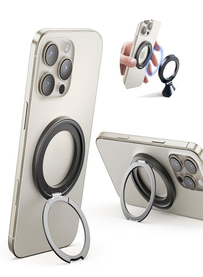 SUPERONE 2025 Upgraded Dual-Side Magnetic Ring Holder, Gym MagSafe Phone Stand Kickstand Grip [360° Rotation], Mag Safe Accessories for iPhone 17 16 Pro Max 15 14 13 12 MagSafe Case - Image 1