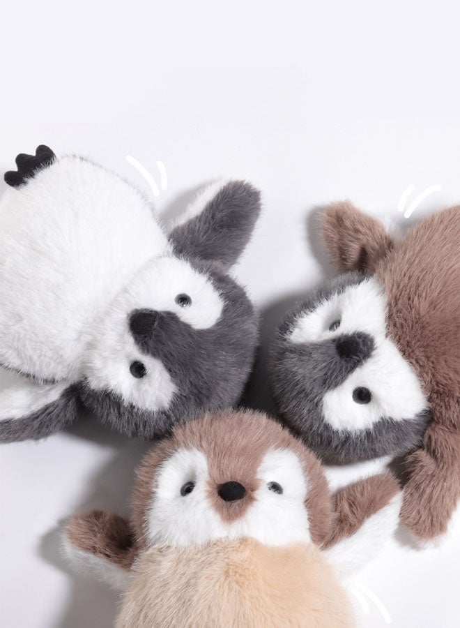 Hanayo دميّة بطريق محشوة دميّة بطريق واقعية لطيفة دميّة حيوانية رقيقة لطيفة للديكور المنزلي هدية عيد ميلاد (بني، 20 سم) - Image 3