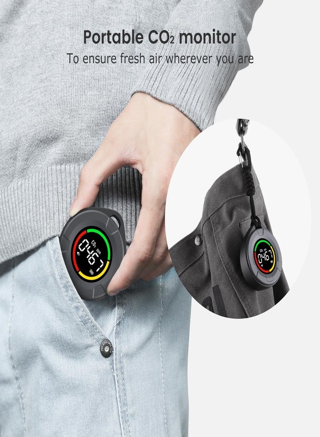 INKBIRDPLUS Portable CO2 Detector, Mini Indoor CO2 Monitor, NDIR Sensor with Full Color LCD, for Home, Office, Travel (PTH-10C) - Image 3