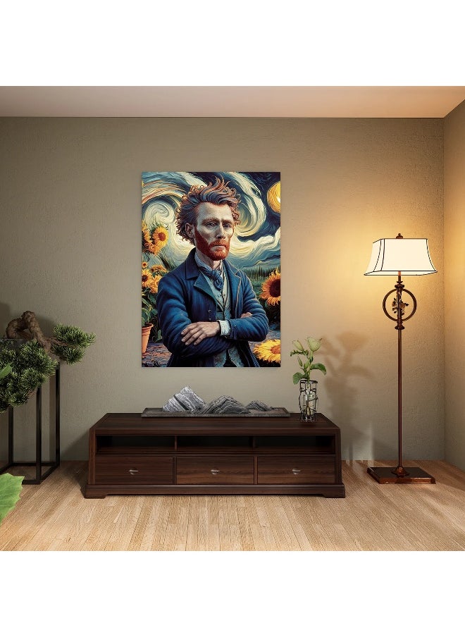 Walliv Vincent'S Dreamscape Wall Art Canvas Painting For Home Decor 75x113 cm.  - Image 3